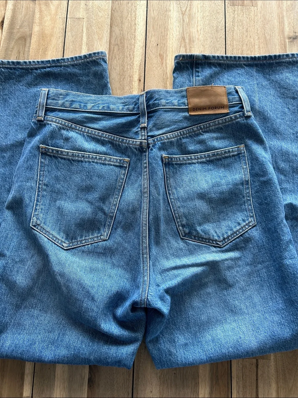 Denim Forum Farrah high rise wide leg jeans - Picture 4 of 5